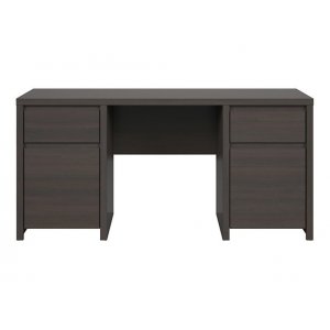 Filippa skrivbord 160x65 cm - Mörk ek - Skrivbord med hyllor | lådor