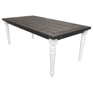 Matbord Milton - Vit/grå + Möbelpolish - Utematbord