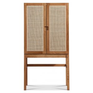 Level skåp i ek och rotting - Ek - Skåp -Skåp - Hyllor & Förvaring