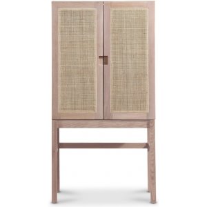 Level skåp med dörrar i rotting - Whitewash - Skåp -Skåp - Hyllor & Förvaring