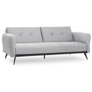 Sandbäck 2-sits bäddsoffa - Ljusgrå/svart - 2-sits soffor