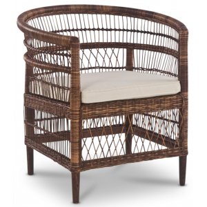 Tranum fåtölj i rotting - Brun + Möbelpolish - Korgstolar & fåtöljer i rotting