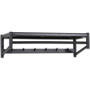 Twin hatthylla med rotting - Svartbetsad ek - Hatthyllor -Hatthyllor - Hallmöbler