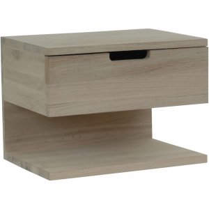 Frikk vägghängt sängbord - Vitoljad ek - Sängbord -Sovrumsmöbler - Sängbord