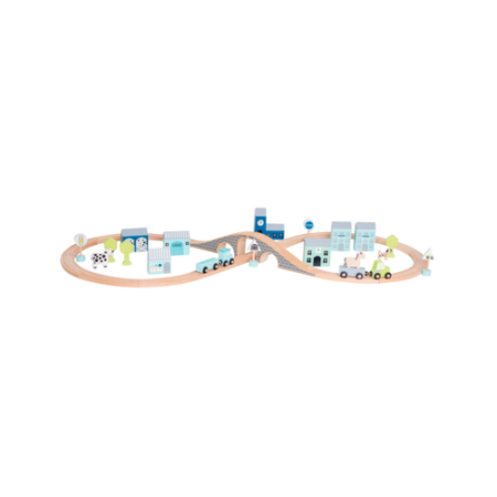 Bild på Bilbana Med Väg Blå - JaBaDaBaDo