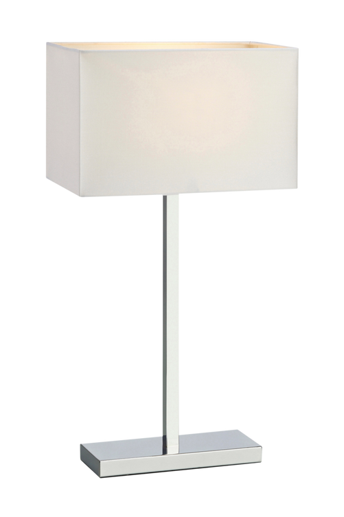 hom_1531023-01_Fs Bild på SAVOY Bordslampa 1L USB Krom/Vit - Markslöjd
