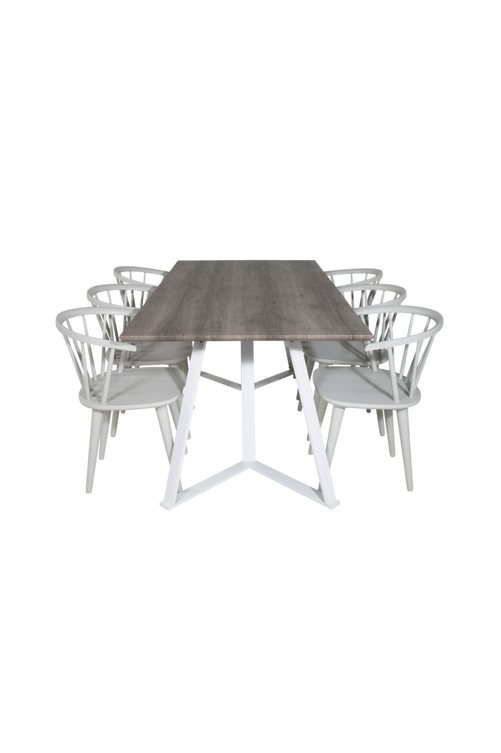 hom_1626869-01_Fs Bild på Matgrupp Maggie med 6st matstolar Bernad - Venture Home