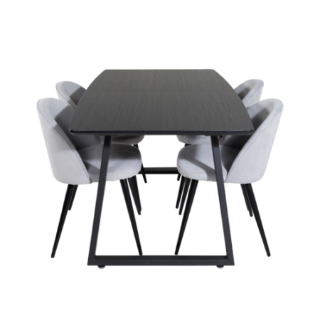 Bild på Matgrupp Irene med 4st matstolar Valleta - Venture Home