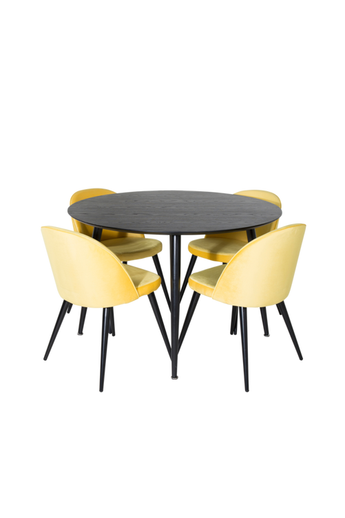 hom_1626951-01_Fs Bild på Matgrupp Doris med 4st matstolar Valleta - Venture Home