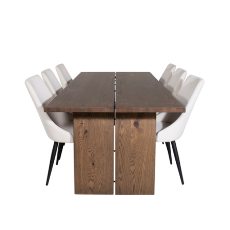 Bild på Matgrupp Lysekil inkl 6st matstolar Leone - Venture Home