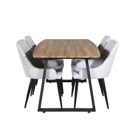 Bild på Matgrupp Irene med 4st matstolar Pia - Venture Home