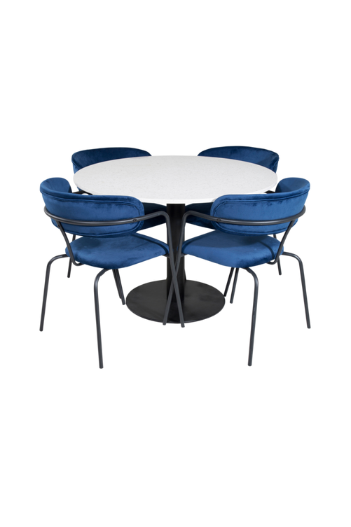 hom_1636672-01_Fs Bild på Matgrupp Ruben ink 4st matstolar Atticus - Venture Home