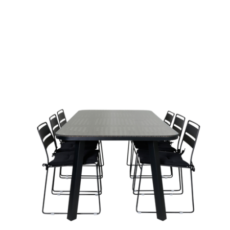 Bild på Matgrupp Pimpim med 6 st Lincoln matstolar - Venture Home