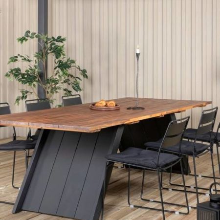 Bild på Matgrupp Ekenäs med 6 st Lincoln matstolar - Venture Home