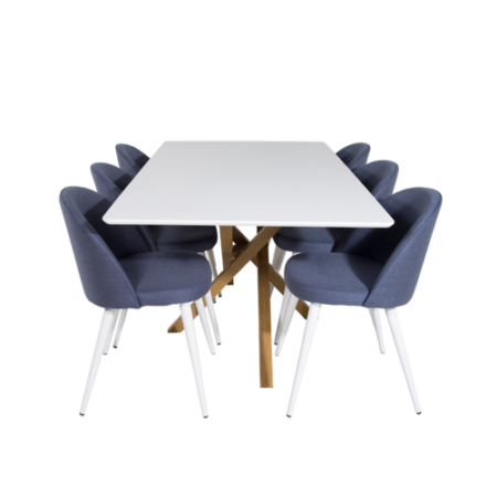 Bild på Matgrupp Pence med 6st matstolar Valleta - Venture Home