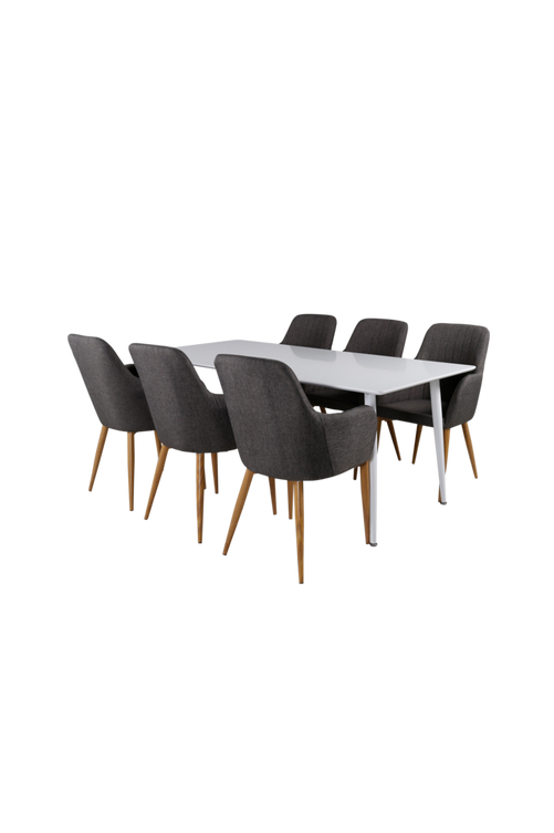 hom_1652194-01_Fs Bild på Matgrupp Penally med 6 stycken Catrine matstolar - Venture Home