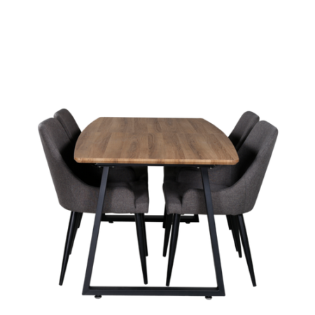 Bild på Matgrupp Irene med 4 st matstolar Pia - Venture Home