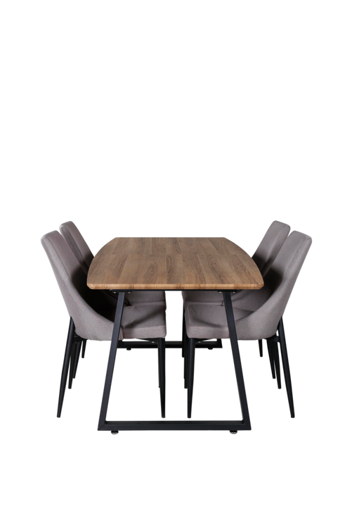 hom_1652268-01_Fs Bild på Matgrupp Irene med 4 st matstolar Leone - Venture Home