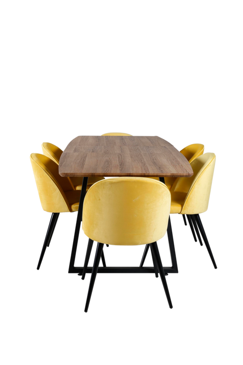 hom_1652269-01_Fs Bild på Matgrupp Irene med 6 st matstolar Valleta - Venture Home