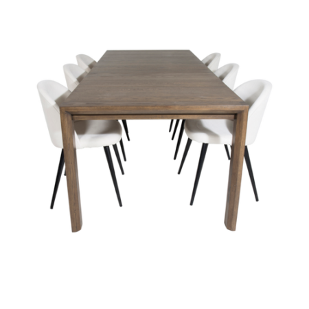 Bild på Matgrupp Sandhamn med 6 stycken Valleta matstolar - Venture Home