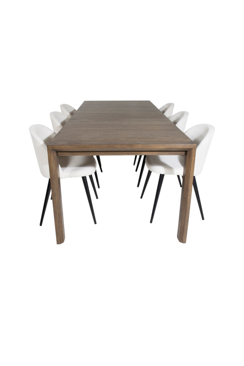 hom_1652270-01_Fs Bild på Matgrupp Sandhamn med 6 stycken Valleta matstolar - Venture Home