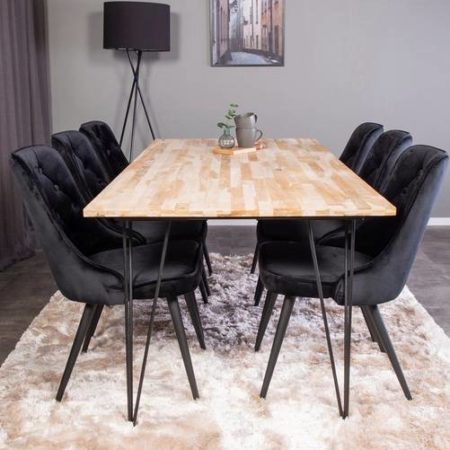 Bild på Matgrupp Bangkok med 6 st matstolar Valleta Lyx - Venture Home