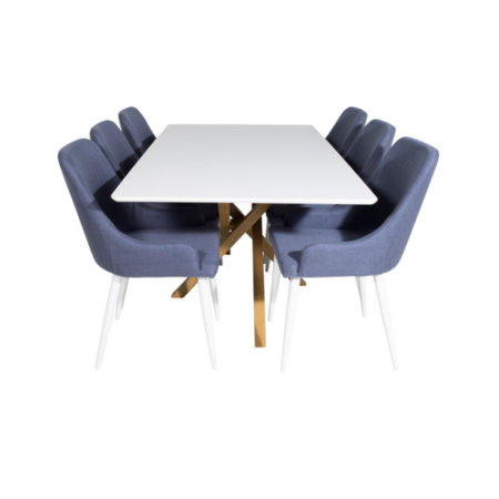 Bild på Matgrupp Pence med 6st matstolar Pia - Venture Home