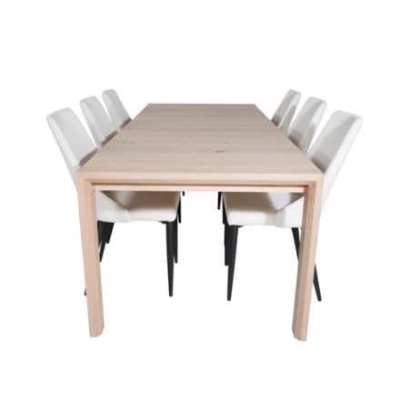 Bild på Matgrupp Sandhamn inklusive 6st Leone matstolar - Venture Home