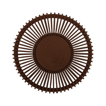 Bild på Lampskärm / plafond Clava Up Wood Oak Medium Ø 35 x 16