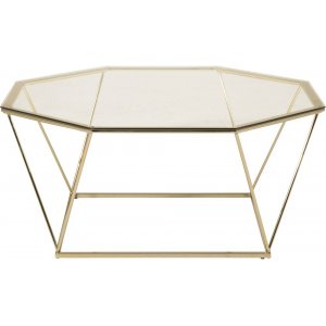 Källtorpet soffbord Ø100 cm - Mässing/glas - Glasbord