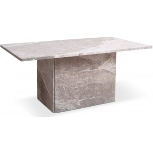 Level soffbord 110x60 cm - Beige marmor - Soffbord i marmor