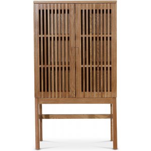 Level skåp med dörrar i ribbor - Ek - Skåp -Skåp - Hyllor & Förvaring