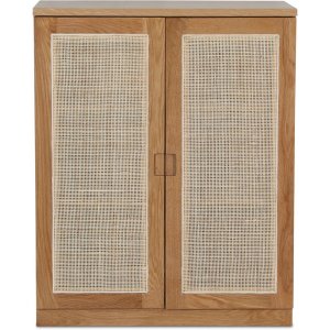 Level skåp med dörrar i rotting - Ek - Skåp -Skåp - Hyllor & Förvaring
