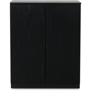 Level skåp med släta dörrar - Svart - Skåp -Skåp - Hyllor & Förvaring