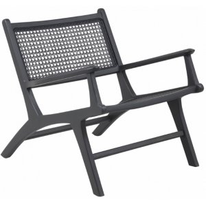 Linnea fåtölj - Svart/rotting + Möbelpolish - Skinnfåtöljer