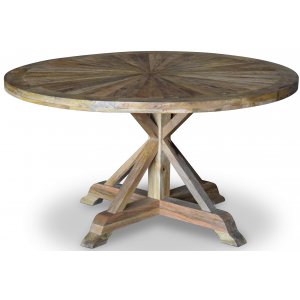 Palma rustikt matbord Ø140 cm - Återvunnen drivved - Ovala & Runda bord
