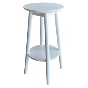 Pinntorp piedestal Ø35 cm - Vit - Sidobord & lampbord