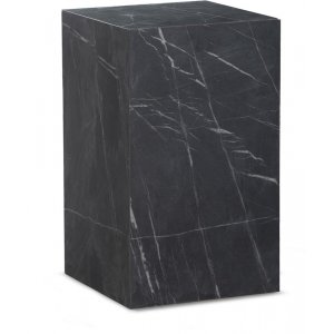 Stone sidobord 50 cm - Svart marmor -Sidobord & lampbord - Bord