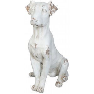 Trädgårdskonst Staty sittande hund - H56 cm - Utemöbler -Utemöbler - Trädgårdskonst