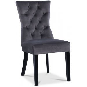 2 st Tuva Kate grå sammet - Hög rygg -Matstolar & Köksstolar - Klädda & stoppade stolar