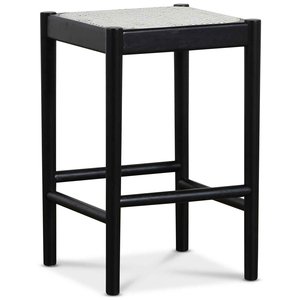 Twin barpall - Svart med rotting - Barstolar