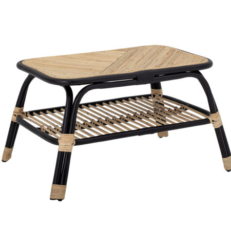 Bild på LOUE Sidobord Svart/Natur från Bloomingville