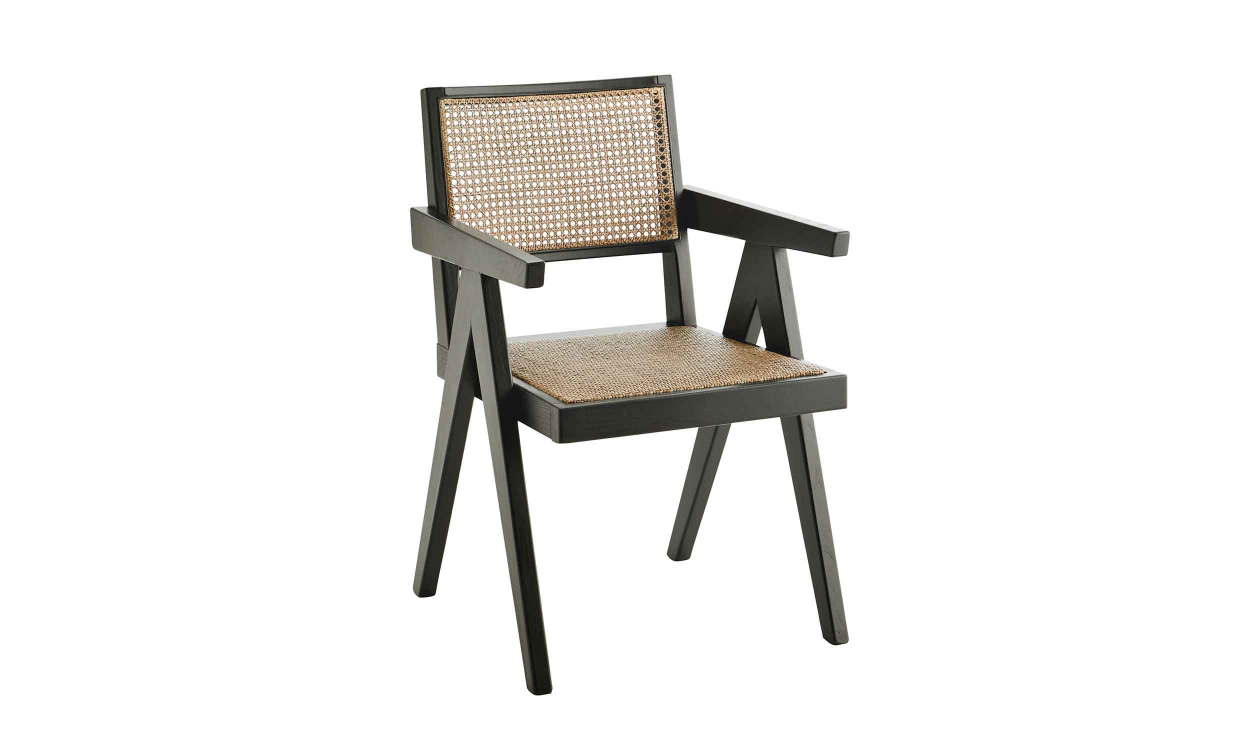 XMS-CB2824A Bild på STOL Trä/Rotting Svart från Madam Stoltz