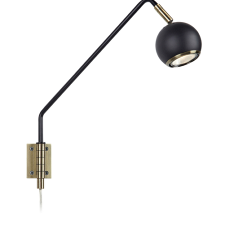 Bild på Vägglampa COCO Svart/Antik - Markslöjd