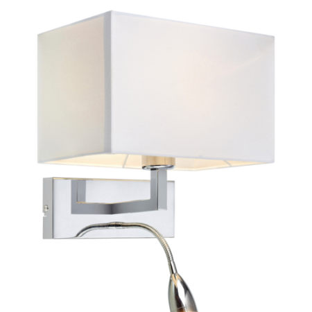 Bild på SAVOY Vägg 2L Krom/Vit - Markslöjd