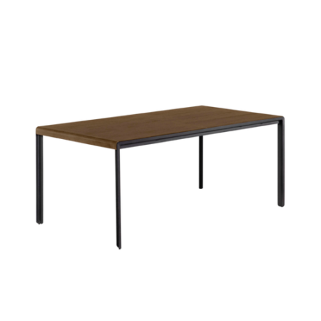 Bild på Bord med valnöts-finish Nadyria 160 (200) x 90 cm - Kave Home