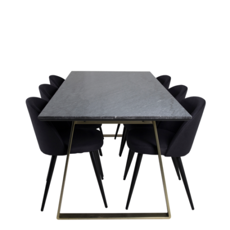 Bild på Matgrupp Estri med 6st matstolar Valleta - Venture Home