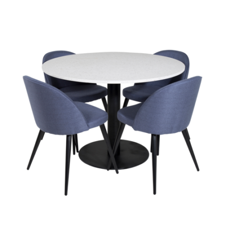 Bild på Matgrupp Ruben ink 4st matstolar Valleta - Venture Home