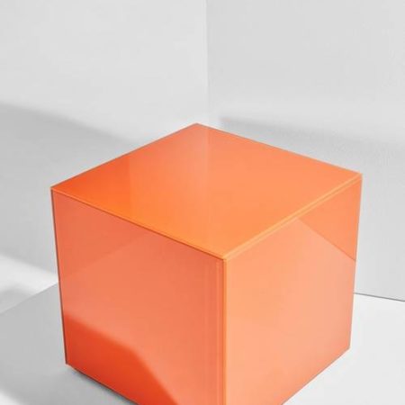 Bild på Pop kub i färgat glas 35x35 cm - Pastill