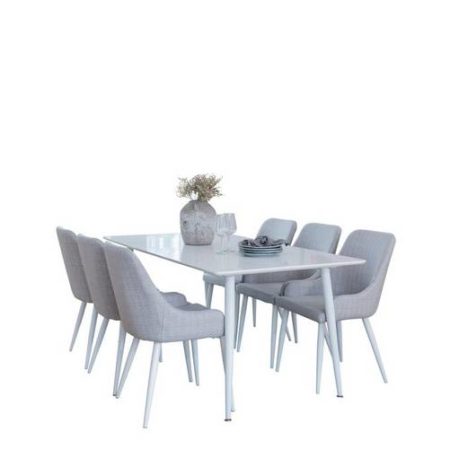 Bild på Matgrupp Penally inkl 6st matstolar Pia - Venture Home